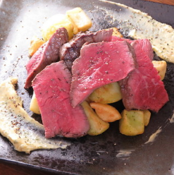 Cコース◆人気NO1厳選牛のイチボ、ランプなど2種類メインが選べる!鮮魚グリルも!2H飲放付コース!