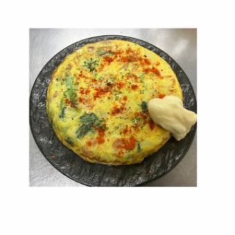 チョリソーとホウレン草の焼たてトルティージャ