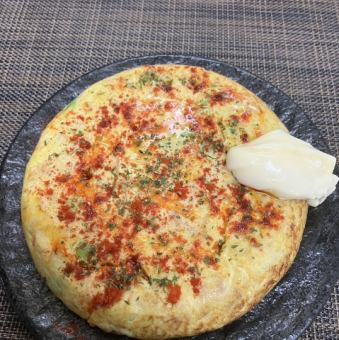 ツナとそら豆の焼きたてトルティージャ