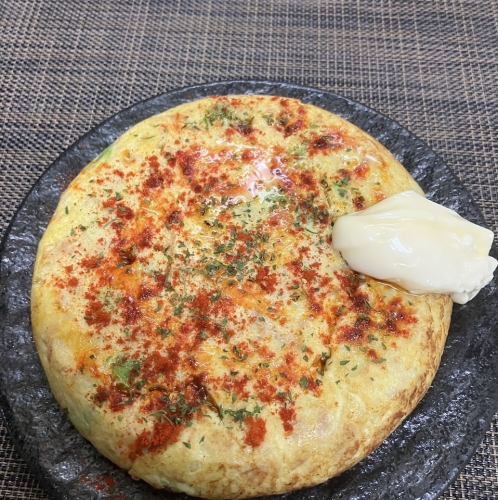 ツナとそら豆の焼きたてトルティージャ