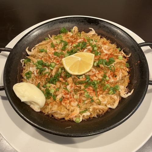 芝エビと桜エビのパエリア