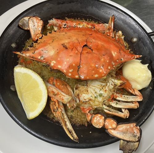 渡り蟹とズワイガニのパエリア