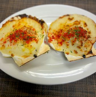 北海道産帆立のチーズグラタン