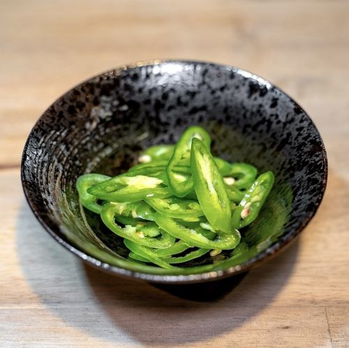 切片青辣椒