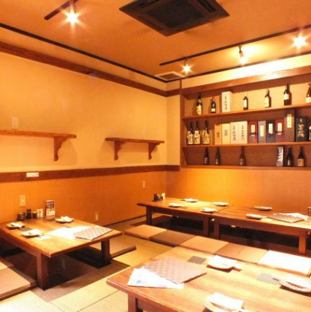 最大45名様迄OKの掘りごたつ席は会社宴会におすすめ♪カラオケ有