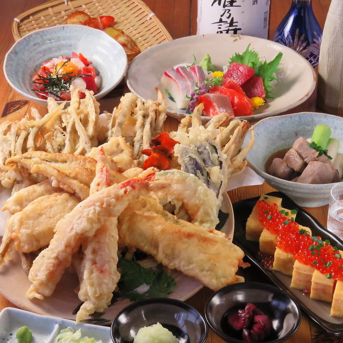 産直野菜や旬の食材を使用した天ぷら尽くしのお店。蕎麦処・和食居酒屋として営業中！