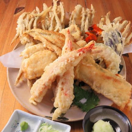 【特推☆天ぷら盛り合わせ人数様分×飲み放題セットプラン】名物天ぷら含む9種盛付3000円!