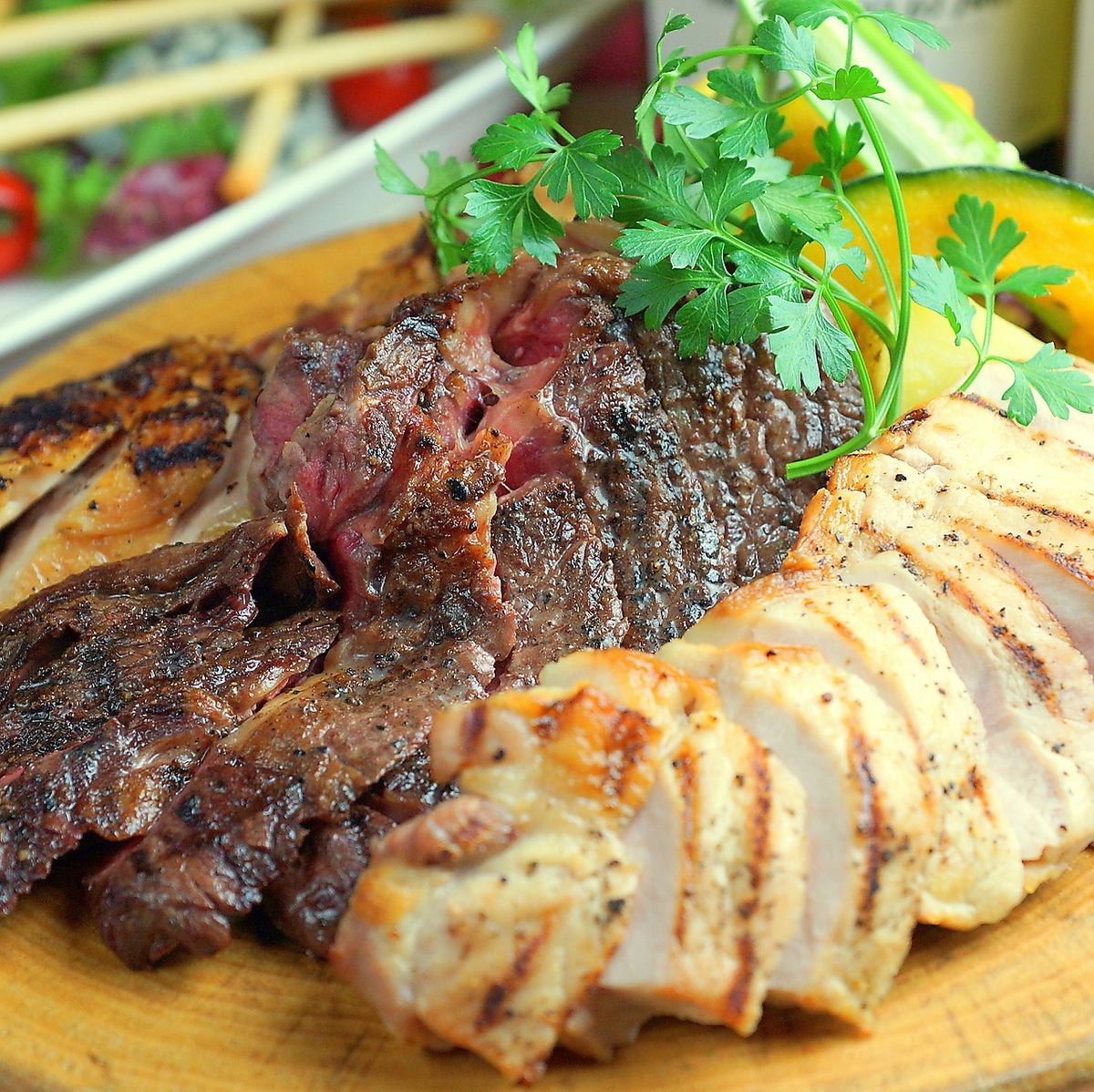 We have a wide selection of popular meat dishes available.