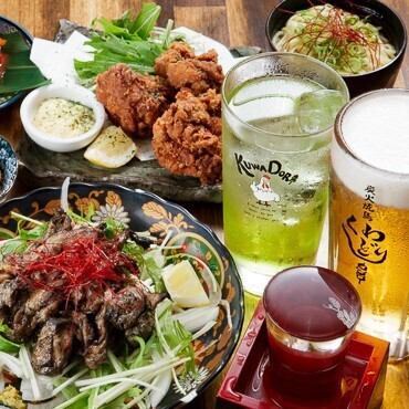 【心斎橋駅4分の焼き鳥居酒屋】飲み放題2時間付!0秒卓上焼き鳥4000円コース　全5品