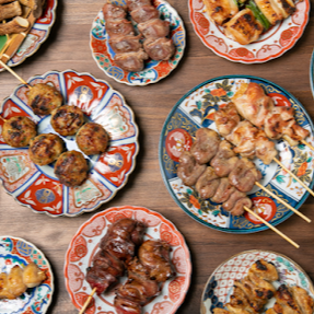 [4 minutes from Shinsaibashi] Izakaya boasting super fresh local chicken and yakitori | Relaxing tatami room available for private use for 24 people or more!