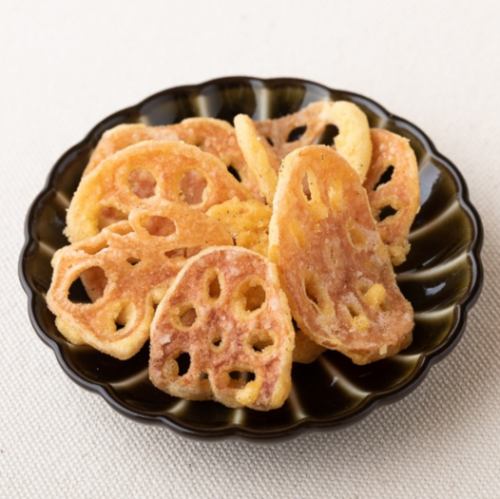 Mustard lotus root chips