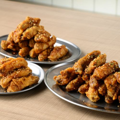 ちび手羽(ピリ辛・ガーリック・カレー)