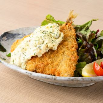 アジフライ自家製高菜タルタル