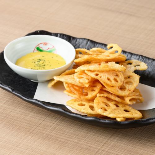 からし蓮根チップ