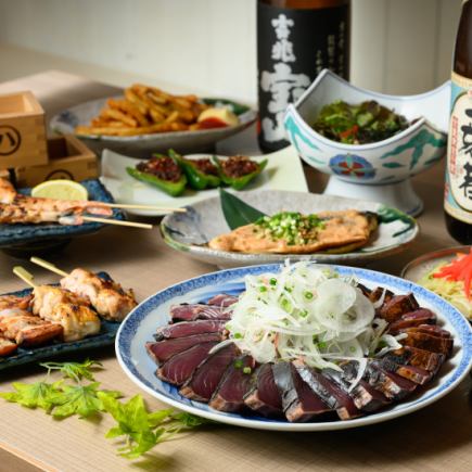 【인기 No.1!】 로바타 구이에 짚구이 가다랭이, 꼬치구이도!