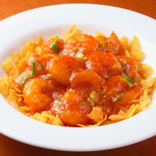 海老のチリソース炒め