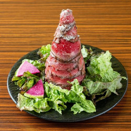 A masterpiece of potato salad tower