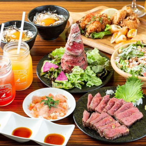 《Meat-eating girls are also very welcome♪》 Potato salad tower, steak, etc. Girls-only gathering course ★ 3 hours with all-you-can-drink 4,490 yen ⇒ 3,990 yen