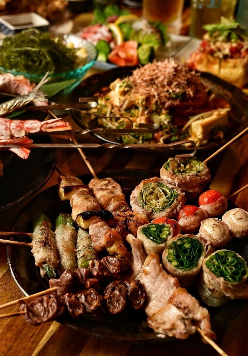 沖縄料理と原子焼きを手軽に満喫☆せんべろプラン・宴会コースも多数◎単品飲み放題有