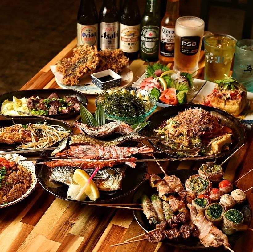 各種宴会に◎7名様まで料理6品・8名様以上8品×飲み放題120分付!