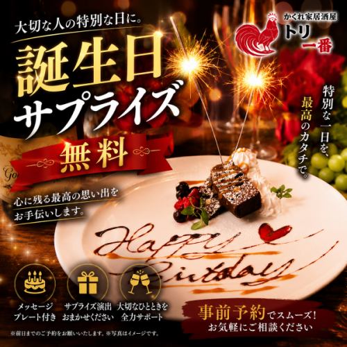 誕生日サプライズ無料