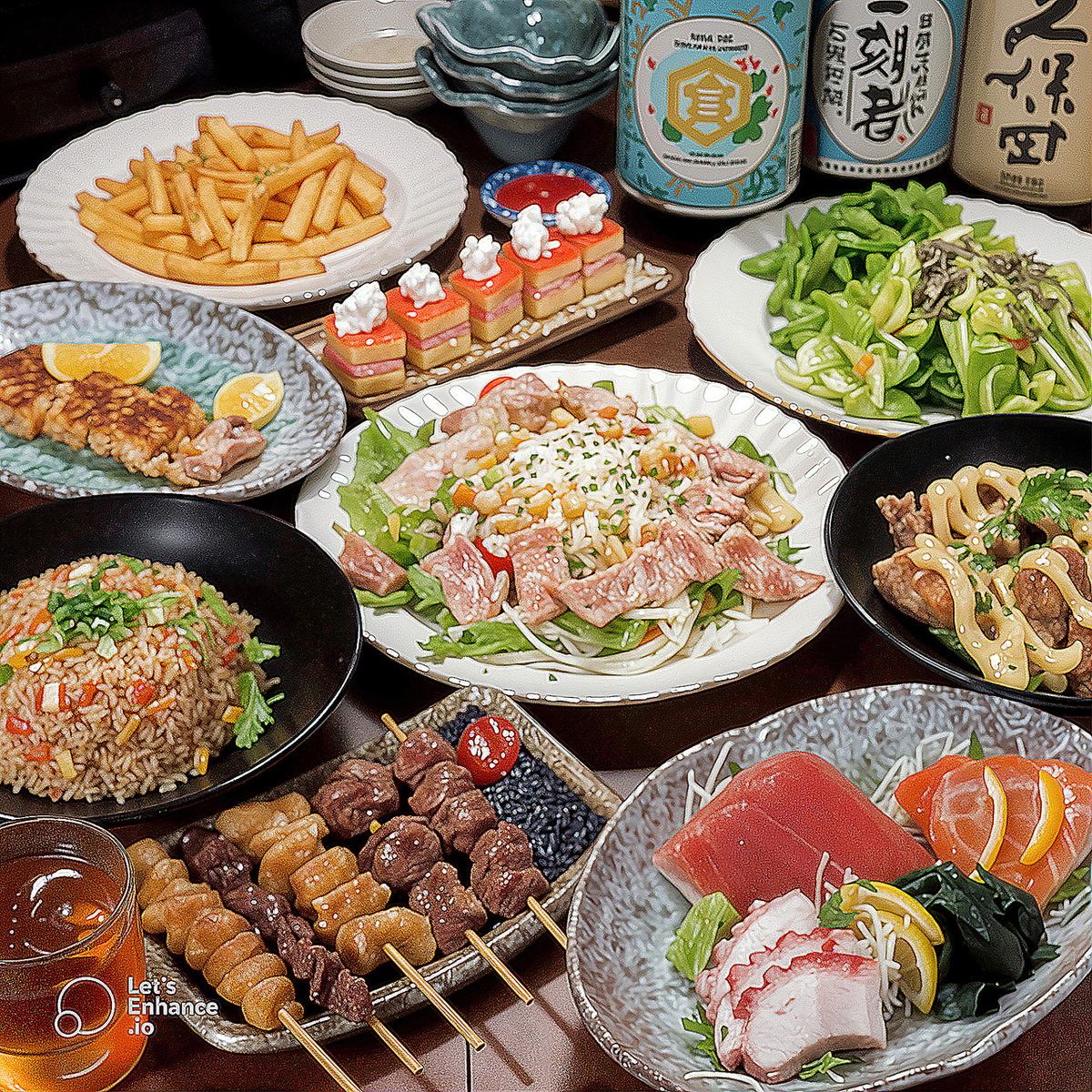 飲み放題付コースは4000円（税込）～ご用意！