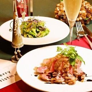 Counter seats only on December 24th and 25th. Includes a sparkling toast. [ZION Christmas Course] ◆ ¥8,000 → ¥7,000