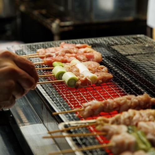 Slowly grilled yakitori