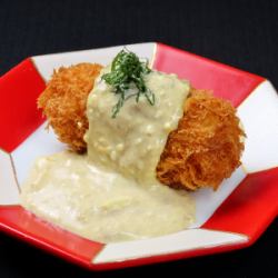 Snow crab croquette with crab miso tartar sauce