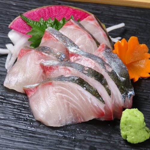 Striped jack sashimi