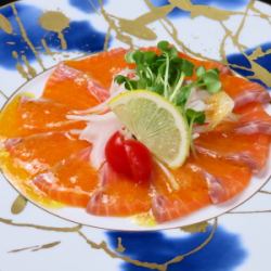 Salmon carpaccio