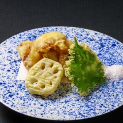 Octopus tempura