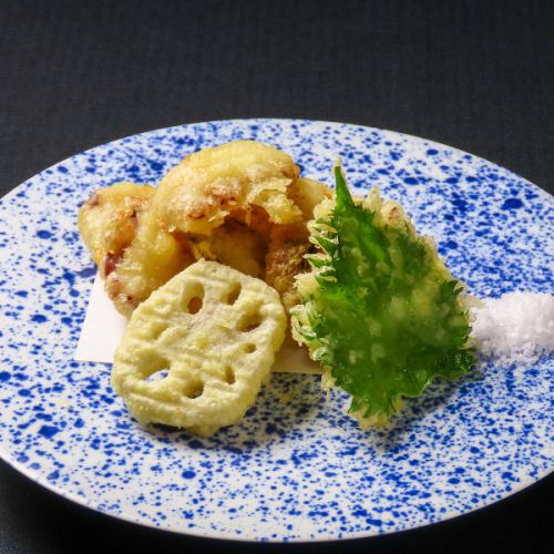 Octopus tempura
