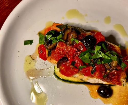 생선 버터 구이 지중해 바람