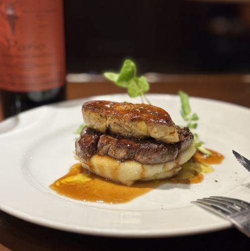 이탈리안・프렌치에 화를 융합한 일품을 준비.