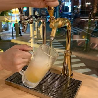 Perfect for welcoming and farewell parties! Draft beer server at your seat! [Beer hall style course] 4700 yen → 4200 yen 2 hours all-you-can-drink