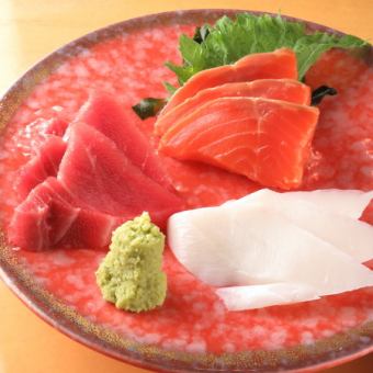 Assortment of 3 kinds of sashimi of the day