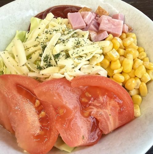 ピザもんじゃ焼き