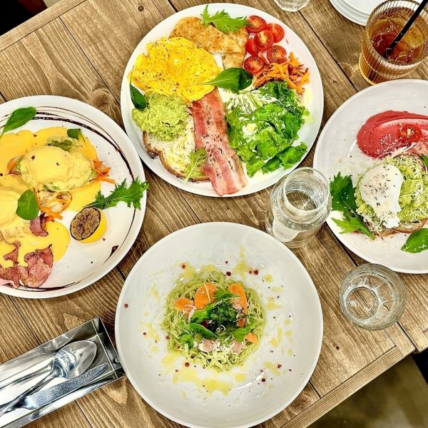 朝食、ランチ、デート、女子会、など様々なシーンでご利用いただけます。