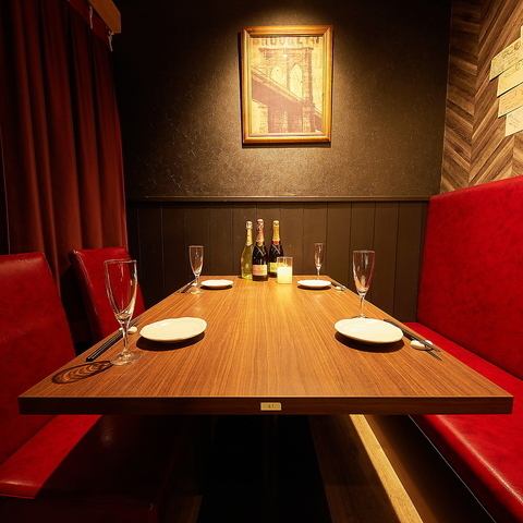 A couple's seat ideal for a date♪ All-you-can-drink course from 2,780 yen~◎