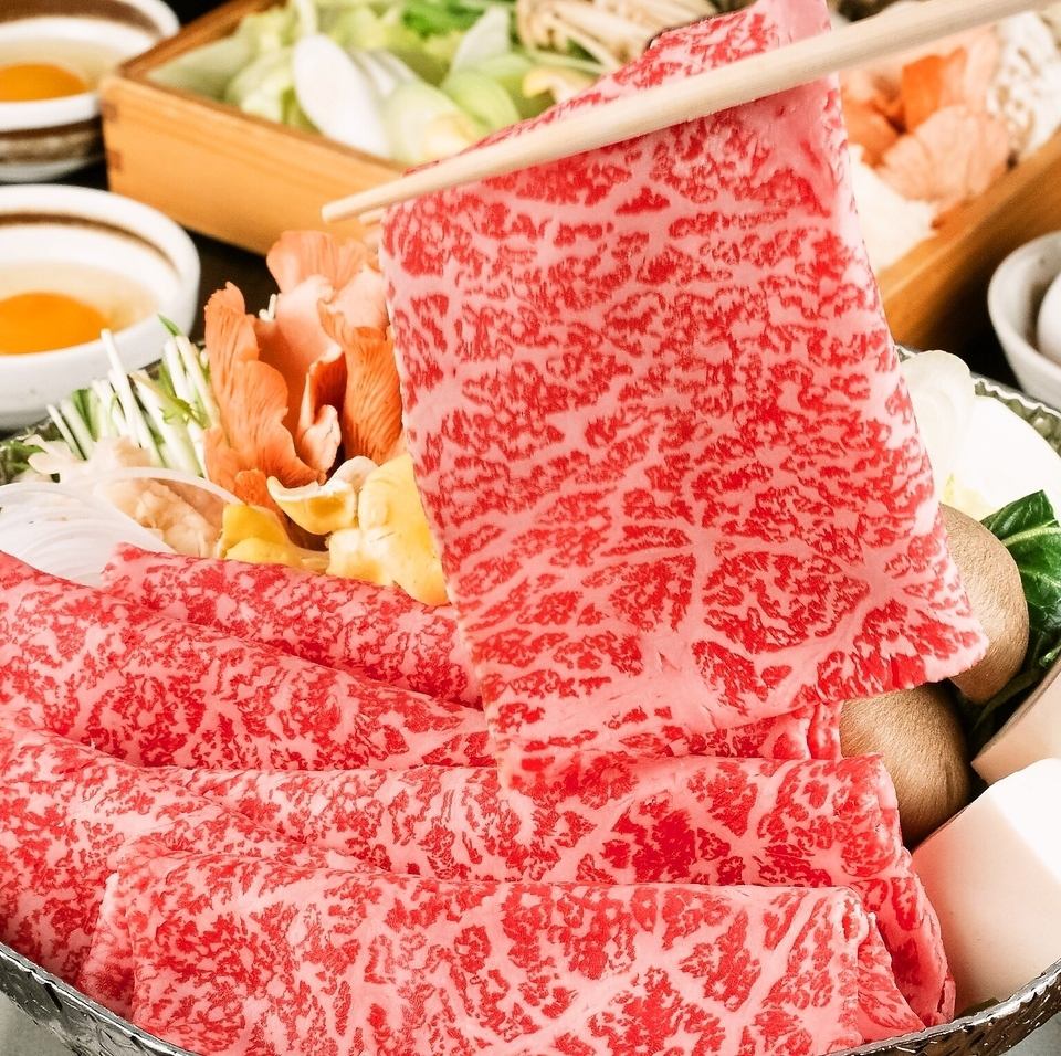 【黒毛和牛しゃぶしゃぶ/すき焼き5,000円~★個室完備