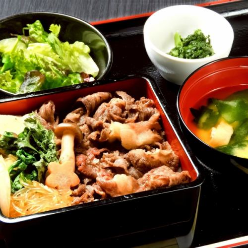 すき焼き重(三大和牛)【和牛120g】