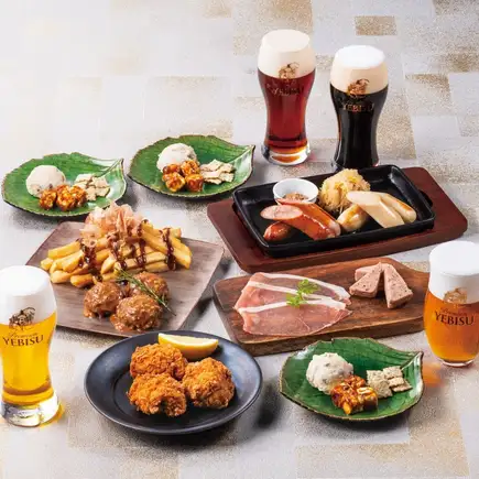 ■当日OK!■ヱビスが4種類楽しめる！120分通常飲み放題付『ビヤバーコース』税込5,500円