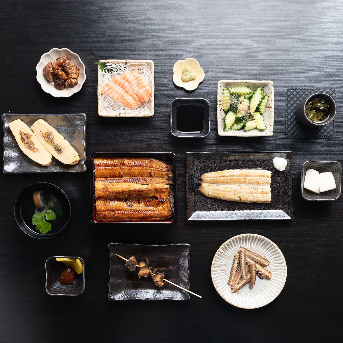 鰻重付き宴会コースもご用意。4名様～ご予算に応じて承ります。