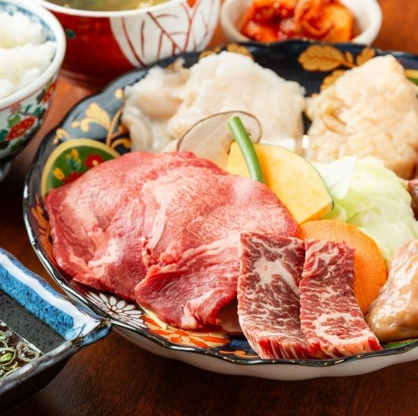 【充実のランチセット9種】 焼きしゃぶ、ステーキ、ホルモン等 多数ご用意！ 980円～