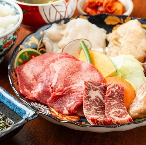 【充実のランチセット9種】 焼きしゃぶ、ステーキ、ホルモン等 多数ご用意！ 980円～