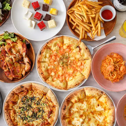 【学生限定】ピザバイキング2時間制ピザ・パスタ・スイーツ等約60種食べ放題【2273円税別】