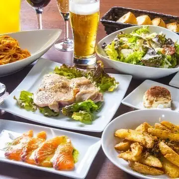 お手軽パーティーコース★サラダ＆デザートビュッフェ！時間無制限セルフ飲み放題付4500円(税込)