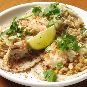 3種のタコスのお得なセット