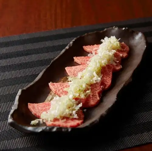 和牛ネギ載せ しゃぶ焼き